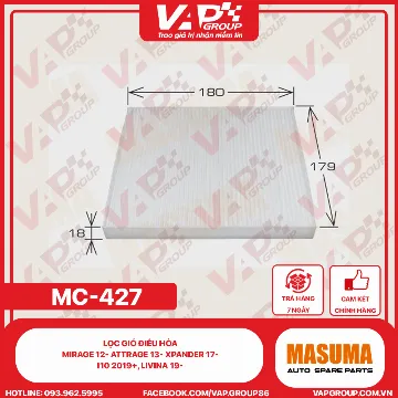 Lọc Gió Điều Hòa Mirage 12- Attrage 13- Xpander 17- , i10 2019+, Livina 19-