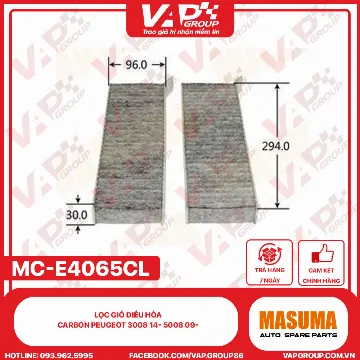 Lọc Gió Điều Hòa CARBON Peugeot 3008 14- 5008 09-