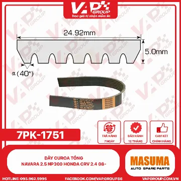 DÂY CUROA TỔNG NAVARA 2.5 NP300 HONDA CRV 2.4 08-