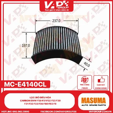 Lọc Gió Điều Hòa CARBON Bmw F20 F21 F22 F23 F30 F31 F32 F33 F36 F80 F82 F8