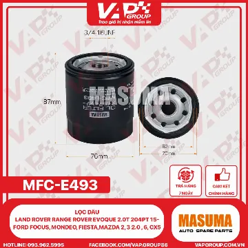 Lọc Dầu Land Rover Range Rover Evoque 2.0T 204Pt 15-, Ford Focus, Mondeo, Fiesta,Mazda 2, 3 2.0 , 6, Cx5