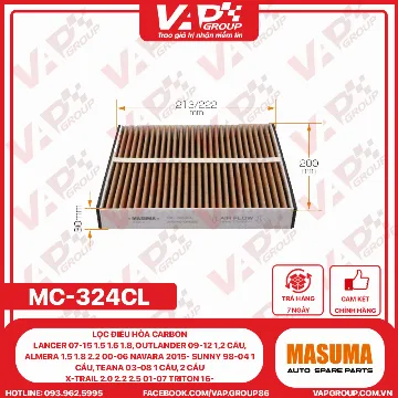Lọc Điều Hòa CARBON Lancer 07-15 1.5 1.6 1.8, Outlander 09-12 1,2 Cầu, Almera 1.5 1.8 2.2 00-06 Navara 2015- Sunny 98-04 1 Cầu, Teana 03-08 1 Cầu, 2 Cầu, X-Trail 2.0 2.2 2.5 01-07 Triton 16-