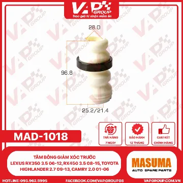 Tăm Bông Giảm Xóc Trước LEXUS Rx350 3.5 06-12, Rx450 3.5 08-15, TOYOTA Highlander 2.7 09-13, Camry 2.0 01-06