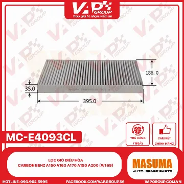 Lọc Gió Điều Hòa CARBON Benz A150 A160 A170 A180 A200 (W169)