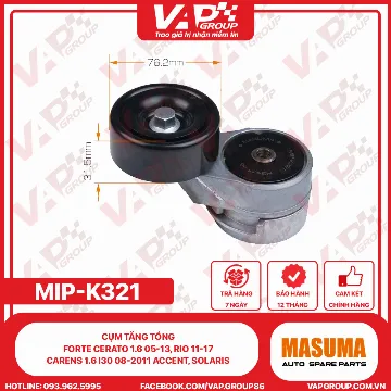 CỤM TĂNG tổng FORTE Cerato 1.6 05-13, Rio 11-17 CARENS 1.6 I30 08-2011 ACCENT, SOLARIS