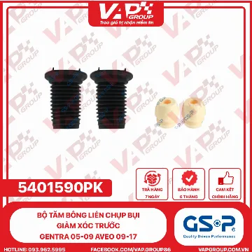 GSP Bộ Tăm bông liền chụp bụi GIẢM XÓC trước Gentra 05-09 Aveo 09-17 (2chụp+2tămbông)