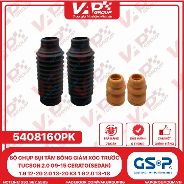 GSP BỘ Chụp bụi TĂM BÔNG GIẢM XÓC trước Tucson 2.0 09-15 Cerato(Sedan) 1.6 12-20 2.0 13-20 K3 1.6 2.0 13-18 (2 TĂM +2CHỤP)