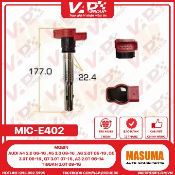 Mobin Audi A4 2.0 06-16 , A5 2.0 08-16 , A6 3.0T 05-16 , Q5 3.0T 09-16 , Q7 3.0T 07-16 , A3 2.0T 06-14 , Tiguan 2.0T 09-16