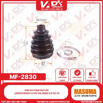 Cao Su Chụp Bụi Láp Lexus Gs300 3.0 05-06, Is250 2.5 05-13.