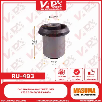 Cao su càng A nhỏ trước dưới V73 3.0 00-06, V93 3.0 06+