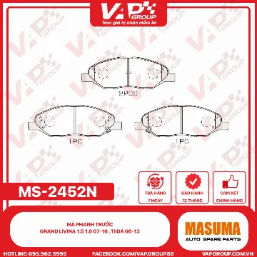 Má Phanh Trước Grand Livina 1.5 1.8 07-16 , Tiida 06-13
