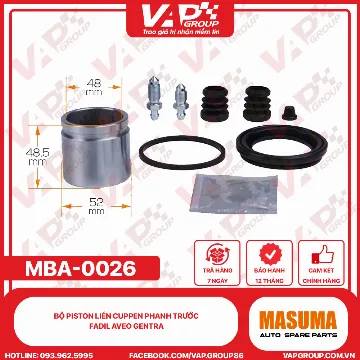 BỘ PISTON LIỀN CUPPEN PHANH TRƯỚC FADIL AVEO GENTRA