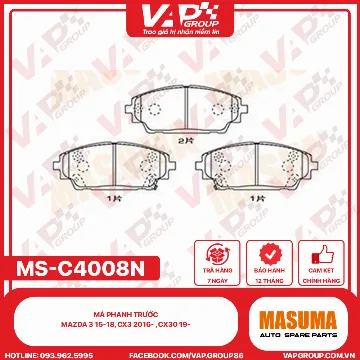 Má Phanh Trước Mazda 3 15-18, Cx3 2016- , Cx30 19-