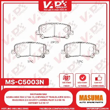 Má Phanh Sau Acura Mdx Zdx 3.7 06-13, Chevrolet Trailblazer 2012+, Isuzu Mux 2.5 3.0 2017+, Honda Pilot 3.5 08-15, Odyssey 3.5 10-17