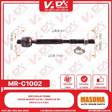 Rotuyn Lái Trong Lexus Nx200T 2.0 15+ , Hiace 2.8 19+ , Rav 4 2.0 2.4 05+