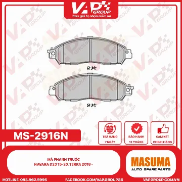 Má Phanh Trước Navara D23 15-20, Terra 2018 -