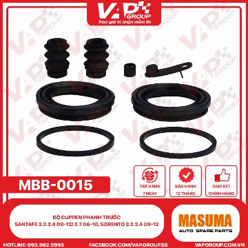 Bộ Cuppen Phanh Trước Santafe 2.2 2.4 09-12/ 2.7 06-10, Sorento 2.2 2.4 09-12