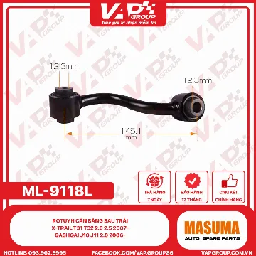 Rotuyn Cân Bằng Sau Trái X-Trail T31 T32 2.0 2.5 2007-, Qashqai J10 J11 2.0 2006-