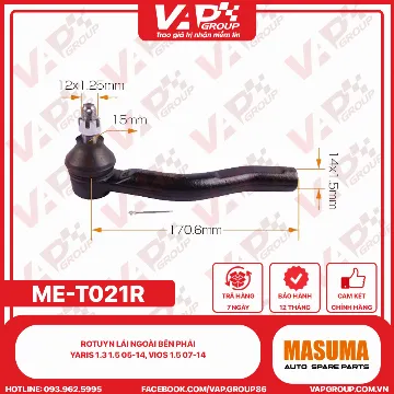 Rotuyn Lái Ngoài Bên Phải Yaris 1.3 1.5 05-14, Vios 1.5 07-14