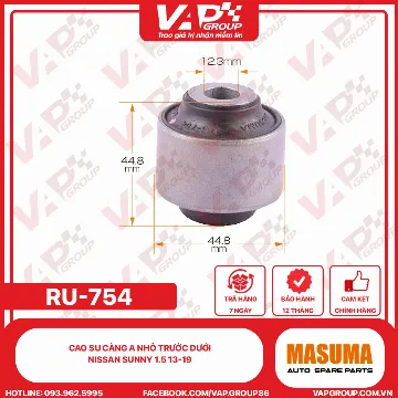 Cao su càng A NHỎ trước dưới nissan sunny 1.5 13-19