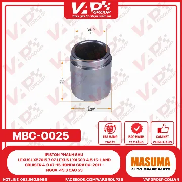 Piston Phanh SauLEXUS Lx570 5.7 07 Lexus Lx450D 4.5 15- Land Cruiser 4.0 07-15 HONDA CRV 06-2011 -Ngoài 45.3 Cao 53