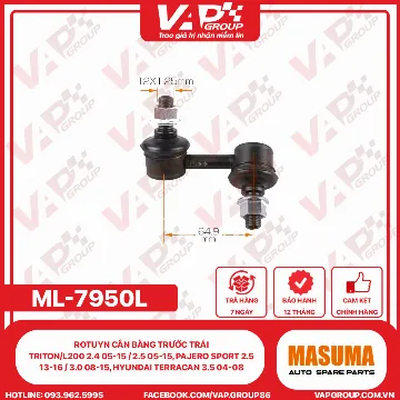 Rotuyn Cân Bằng Trước Trái Triton/L200 2.4 05-15 / 2.5 05-15, Pajero Sport 2.5 13-16 / 3.0 08-15, Hyundai Terracan 3.5 04-08