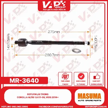 Rotuyn Lái Trong Corolla Altis 1.8 01-08, Vios 2014+