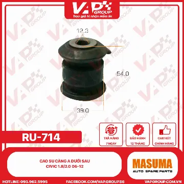 Cao su càng a dưới sau Civic 1.8/2.0 06-12