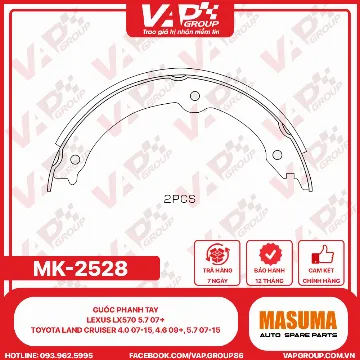 guốc phanh tay Lexus Lx570 5.7 07+; Toyota Land Cruiser 4.0 07-15, 4.6 09+, 5.7 07-15,