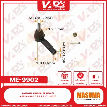 Rotuyn Lái Ngoài Trái/Phải MAZDA Cx5 2.0 2.2 2.5 2011-2017