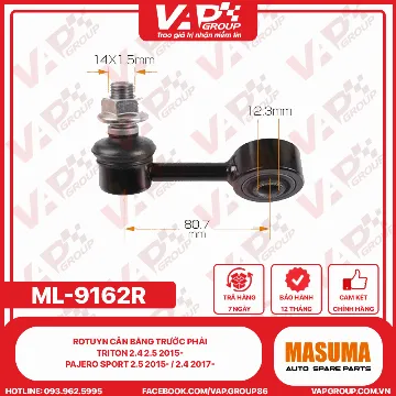 Rotuyn Cân Bằng Trước Phải Triton 2.4 2.5 2015-, Pajero Sport 2.5 2015- / 2.4 2017-