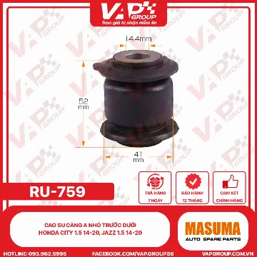 Cao Su Càng A Nhỏ Trước Dưới Honda City 1.5 14-20, Jazz 1.5 14-20
