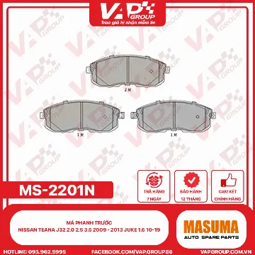 Má Phanh Trước Nissan Teana J32 2.0 2.5 3.5 2009 - 2013 Juke 1.6 10-19