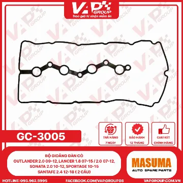 Bộ Gioăng Dàn Cò Outlander 2.0 09-12, 2.4 05-21, Lancer 1.8 07-15 / 2.0 07-12, Sonata 2.0 10-12, Sportage 10-15 Santafe 2.4 12-18 ( 2 Cầu)