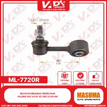 Rotuyn cân bằng trước phải Pajero V43 3.0 91-97, V45 3.5 91-00