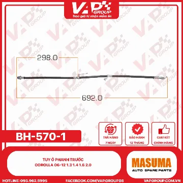 Tuy Ô Phanh Trước Corolla 06-12 1.3 1.4 1.6 2.0