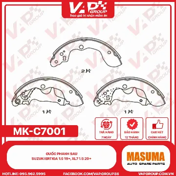 Guốc phanh sau Suzuki Ertiga 1.5 19+, Xl7 1.5 20+