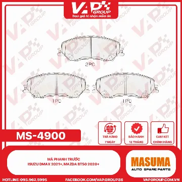 Má Phanh Trước Isuzu Dmax 2021+, Mazda BT50 2020+