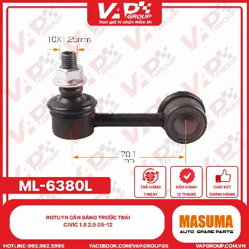 Rotuyn Cân Bằng Trước Trái Civic 1.8 2.0 05-12