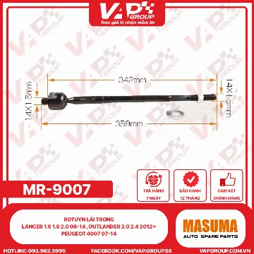Rotuyn Lái Trong Lancer 1.6 1.8 2.0 06-14 , Outlander 2.0 2.4 2012+ , Peugeot 4007 07-14