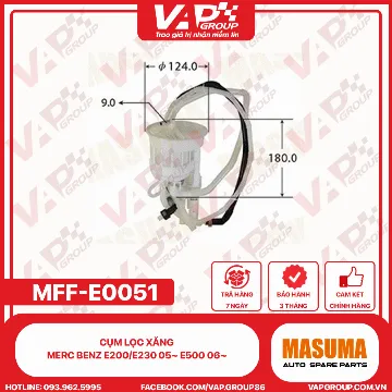 Cụm Lọc Xăng Merc Benz E200/E230 05~ E500 06~