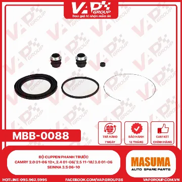 Bộ Cuppen Phanh Trước Camry 2.0 01-06 12+, 2.4 01-06/ 2.5 11-18/ 3.0 01-06, Seinna 3.5 06-10