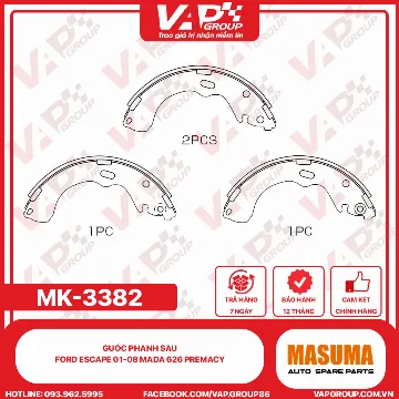 Guốc phanh sau Ford Escape 01-08 Mada 626 Premacy