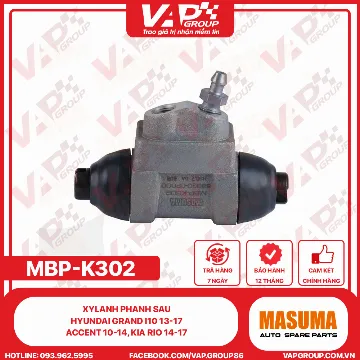 Xylanh phanh sau Hyundai Grand i10 13-17, Accent 10-14, KIA Rio 14-17