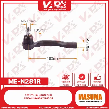 Rotuyn Lái Ngoài Phải Nissan Navara 2.5 05-15
