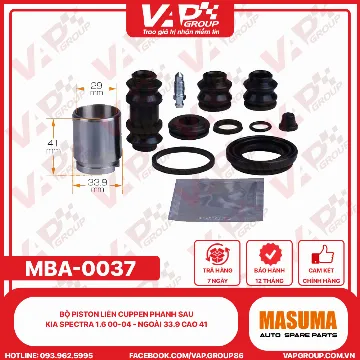 Bộ Piston Liền Cuppen Phanh Sau kia Spectra 1.6 00-04 - Ngoài 33.9 Cao 41