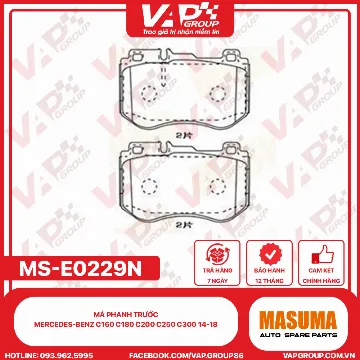 Má Phanh Trước Mercedes-Benz C160 C180 C200 C250 C300 14-18