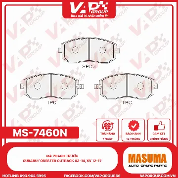 Má Phanh Trước Subaru Forester Outback 03-14, Xv 12-17