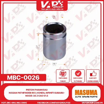 Piston Phanh Sau Nissan PATHFINDER R51, Honda, Infiniti SUBARU- Ngoài 38.2 Cao 51.5
