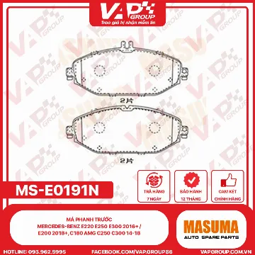 Má Phanh Trước Mercedes-Benz E220 E250 E300 2016+ / E200 2018+, C180 Amg C250 C300 14-18